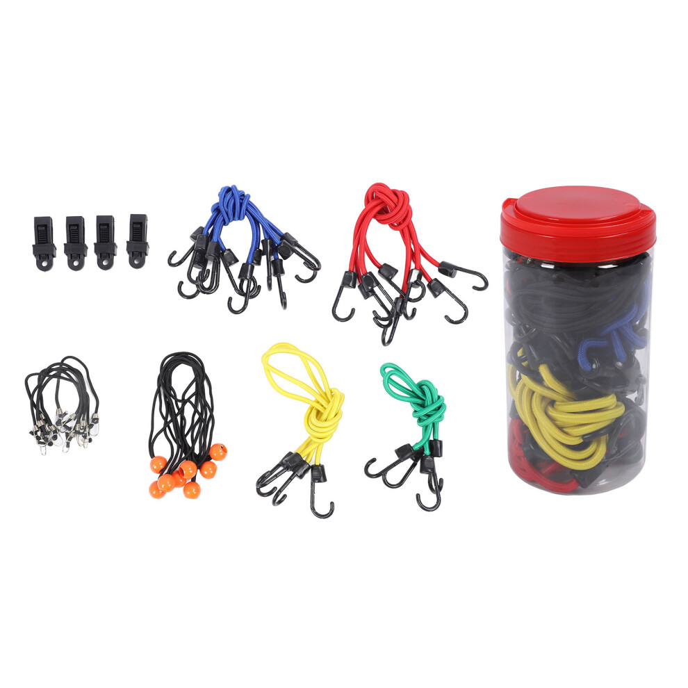 32 Pcs Bungee Cords High Elasticity Heavy Duty With Hook Ball 323163273303