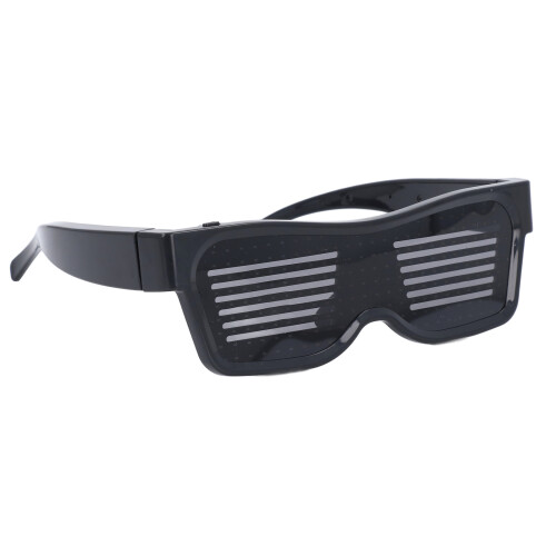 LED-Leuchtbrille 200 LEDs, APP/USB, Party 1
