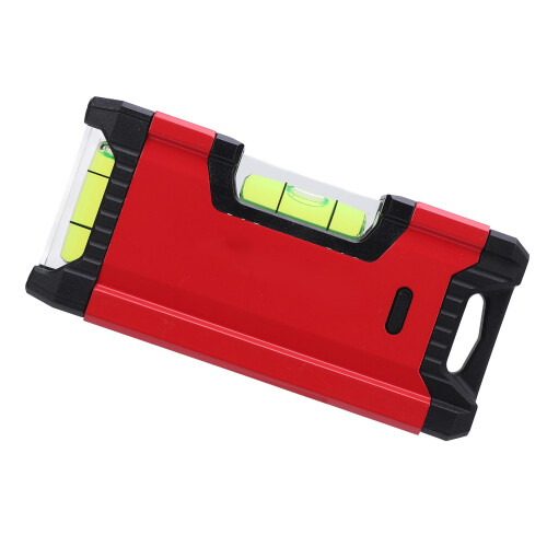 Wasserwaage 11cm Aluminium horizontal/vertikal 0,5mm 2
