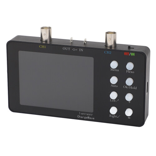Handheld Oscilloscope 3.2 Inch LCD 2 Channel Digital with Probe Clips 2