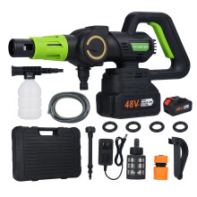 Portable Cordless Pressure Washer 360PSI 2x3.0Ah 6-in-1 Nozzle 12.5ft