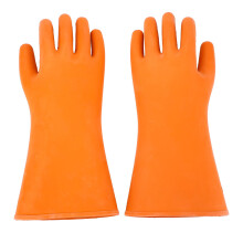 1 Pair High Voltage Insulated Gloves 20000V 12kv Cut Resistant
