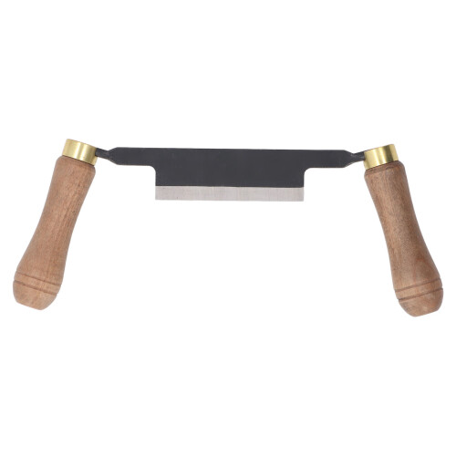 Draw Shave Tool 4in Straight Ergonomic Dual Wooden Handle 1