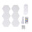 6x Hex RGB LED-Wandleuchte 13 Farben USB 1