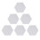 6x Hex RGB LED-Wandleuchte 13 Farben USB 4