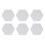 6x Hex RGB LED-Wandleuchte 13 Farben USB 2