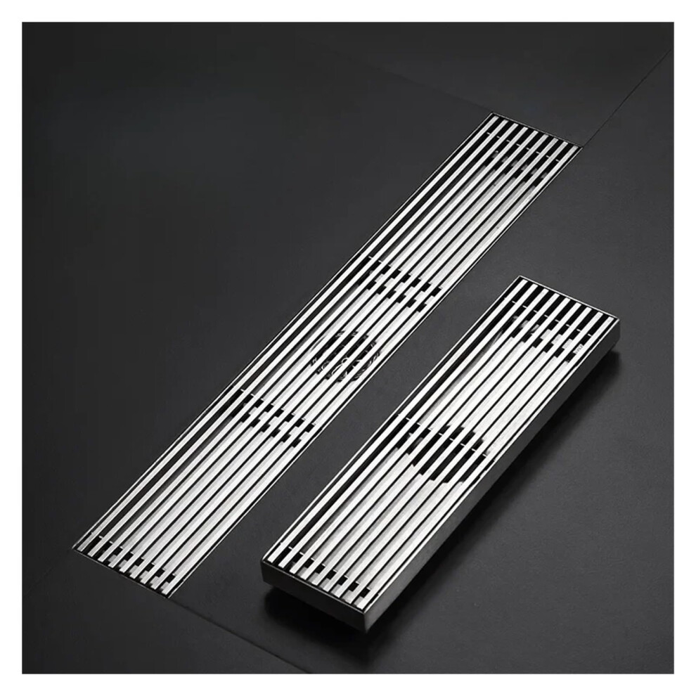 304 Stainless Steel Proof Floor Drain Odor-Proof Shower And Bathroom Drain 8X20cm Z Long Strip Type 9393856479788