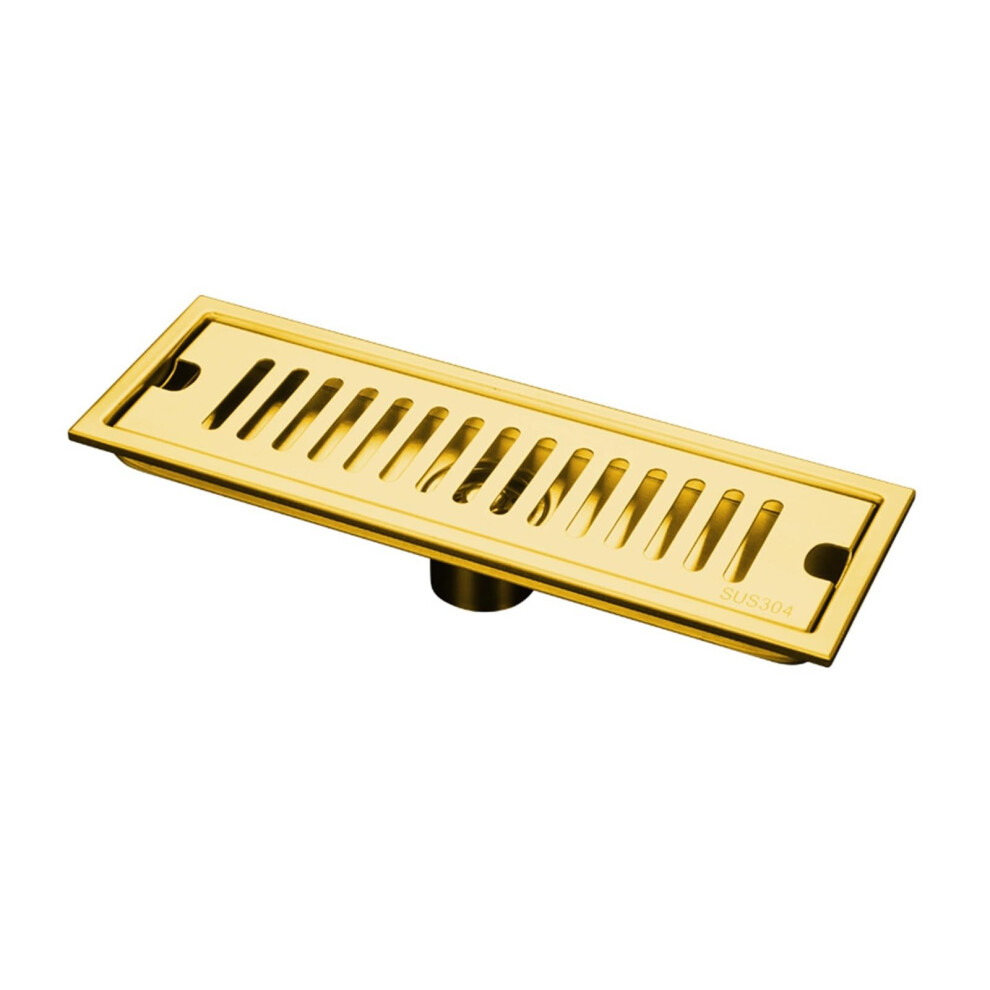 Gold 304 Stainless Steel Long Floor Drain For Shower Room Anti-Odor Strip 9016109523822