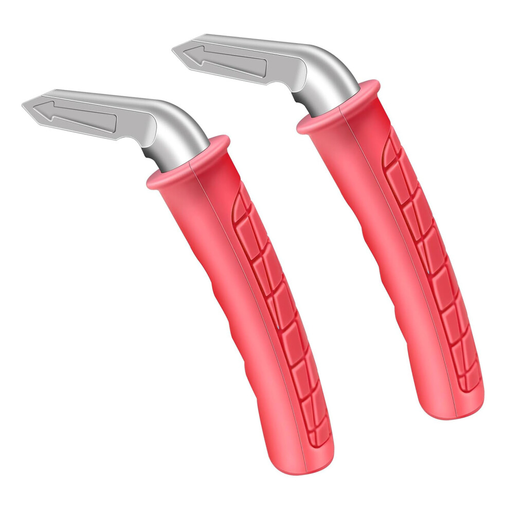(Red) 2Pcs Car Door Latch Handles 450Lb Support For Elderly Assist Red 323163276892