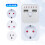 3680W Timer-Steckdose Überspannungsschutz Dual USB EU 3