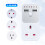 2900W Timer-Steckdose Überspannungsschutz Dual USB UK 3