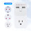 1800W Timer-Steckdose Überspannungsschutz Dual USB EU 4