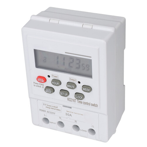 7-Tage-Programmierbarer Digitaler Timer 220V 30A 1Min-168H 2