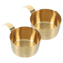 Milch Aufschäumkrug Golden 2 Stk