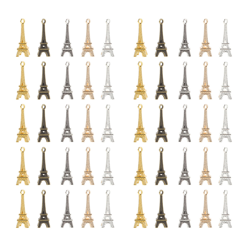 100 . MosiężNe Zawieszki WieżA Eiffla Na BiżUterię I Dekoracje-image