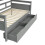 Grey Single Children's Bed with Storage &Bookshelf 7