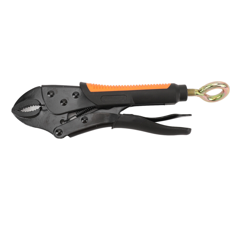 (10 Inch) 10 Inch Locking Pliers Adjustable Curved Jaw Carbon Steel Clamp 323163278759
