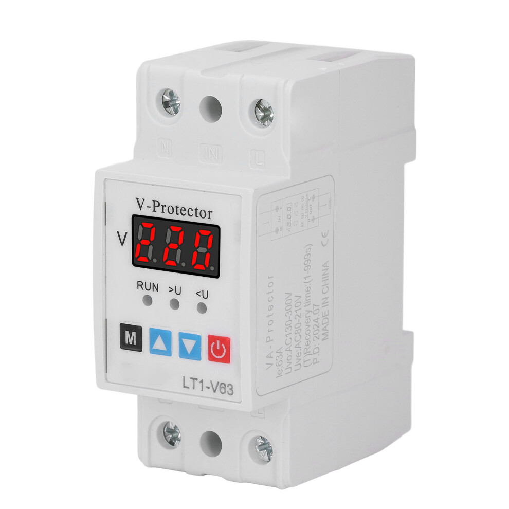 Over/Under Voltage Protector Ac220v 63A Magnetic Holding 323163279565