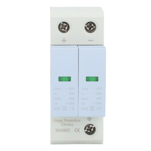 2P 40KA Surge Protector 35MM Rail Mount DC1000V for PV System 1