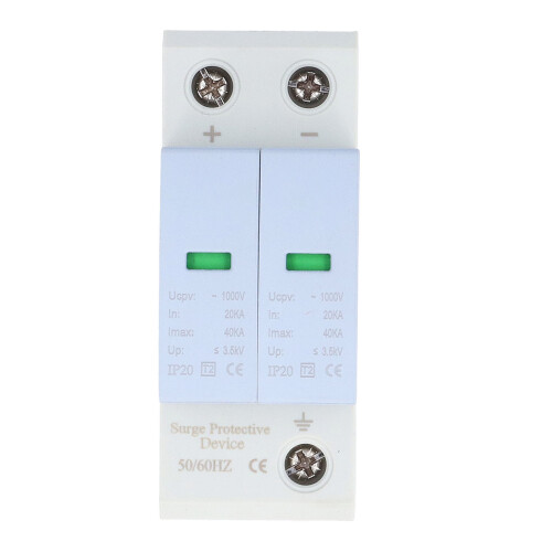 2P 40KA Surge Protector 35MM Rail Mount DC1000V for PV System 2