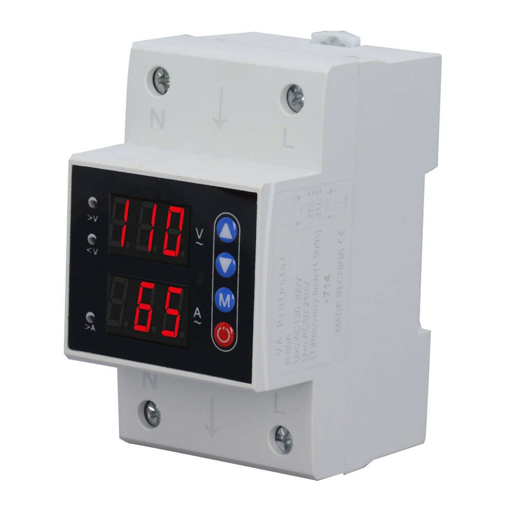 Adjustable V/A Protector 80-300V 80A Intelligent Relay Stabilizer 323163280028