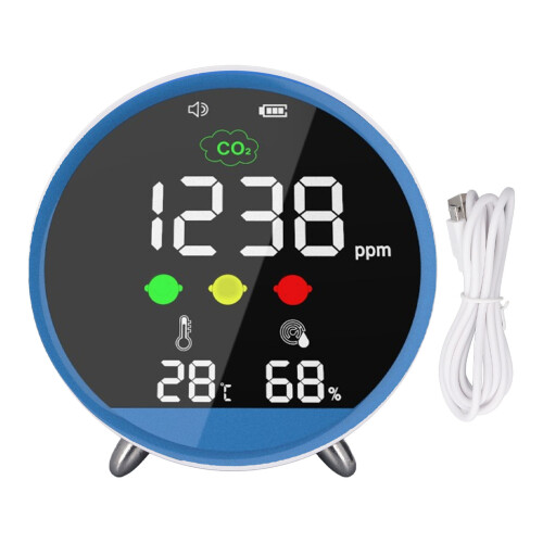 CO2-Detektor Tischgerät 400-5000ppm Hochgenau 1,5s