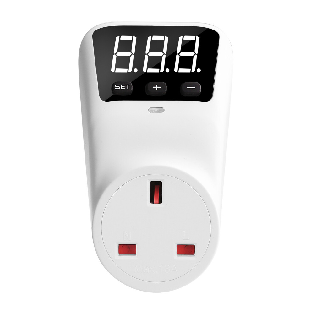 Digital Voltage Protector Socket 13A Lcd Display Overcurrent Relay 323163280257