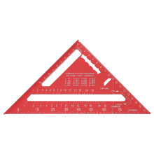 (Blue) 7 Zoll Sparrenwinkelmesslehre Alu 45/90 Grad Dreieck Lineal Rot