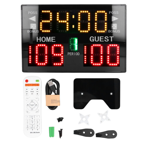 11 Digit LED Scoreboard Electronic Tabletop for Sports