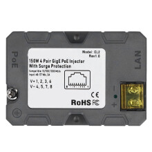 PoE Injector 150W GigE 48-57V 3A Passive