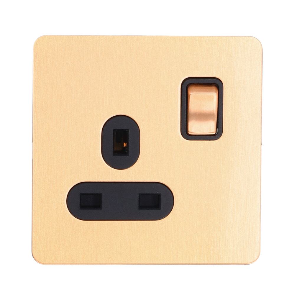 Wall Switch Outlet Antique Copper Stainless Steel Rocker 13A 323163280783