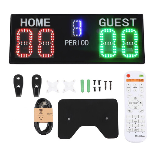 LED 5 Digit Portable Basketball Scoreboard with Remote