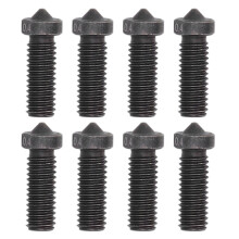 8x 3D-Druck-Düse 0,4mm gehärteter Stahl M6