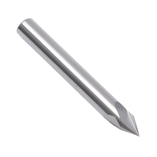 V-Nutfräser 1/4" Schaft 60 Hartmetall CNC 2