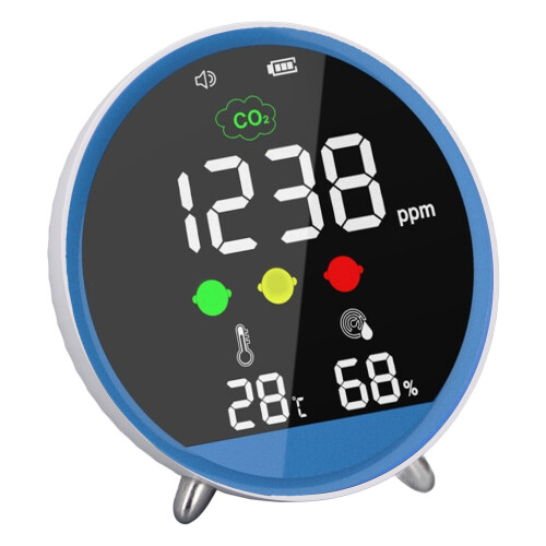 CO2-Detektor Tischgerät 400-5000ppm Hochgenau 1,5s 2