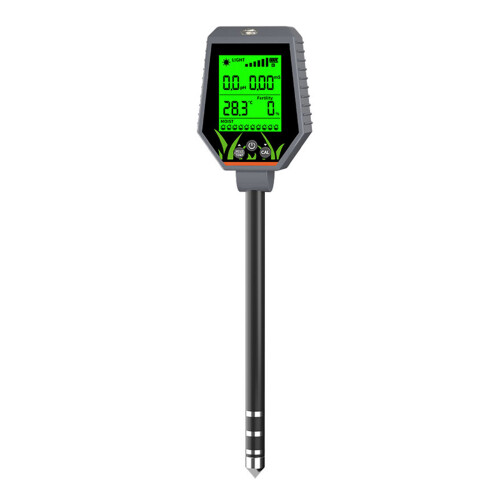 6-in-1 Bodenmessgerät Digital pH/EC/Licht/Feuchtigkeit/Düngung 1