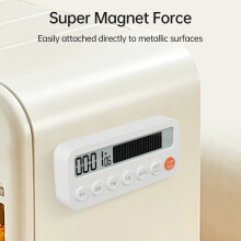 Digitaler Timer 2-in-1 Auf/Ab Zähler Magnetisch Großes LCD