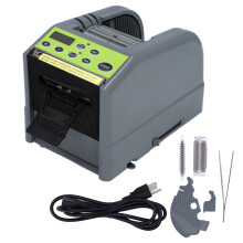 (US Plug 100‑120V) Automatic Tape Dispenser Electric Cutter 6-60mm 999 Max Length