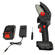 Mini 4in Rechargeable Chainsaw 3000RPM for Woodworking 100-240V