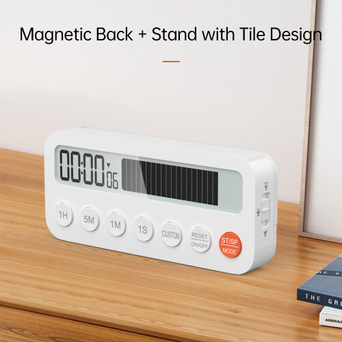 Digitaler Timer 2-in-1 Auf/Ab Zähler Magnetisch Großes LCD 2