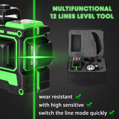 3D Laser Level 12 Line Self Leveling Construction Tool 1