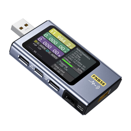USB Multimeter Bluetooth Typ C 4-28V PD2.0 QC2.0