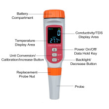 Wasserqualitätssensor 3-in-1 COND/TDS/Temp 0-1999ppm