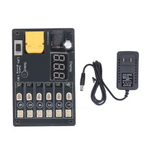 (US Plug) 1S LiPo-Ladegerät 6 Port 6 Kanal Niederspannungsschutz 100-240V US