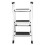 Folding Step Stool Non Slip 3 Step Ladder 220lb Capacity Kitchen 3