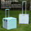 Portable Folding Trolley Picnic Camping Storage Basket Pull Rod 3