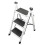 Folding Step Stool Non Slip 3 Step Ladder 220lb Capacity Kitchen 5