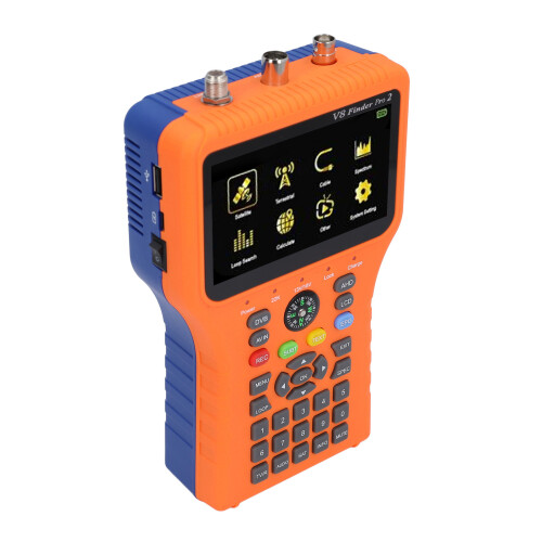 (EU Plug) 4.3in Sat Signal Meter DVB S2X T2 EU 2