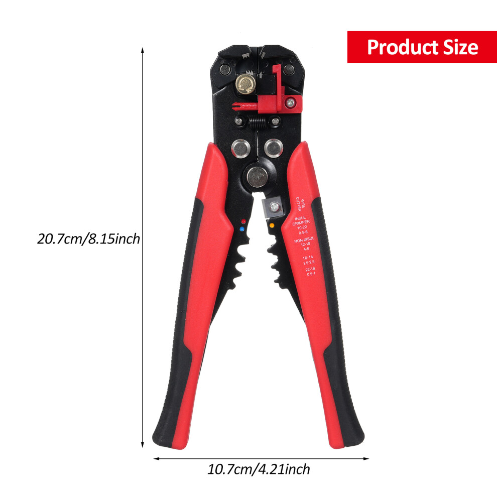 Wire Crimping Tool Kit 700Pcs Pre-Insulated Terminal Adjustable Pliers 323163287560