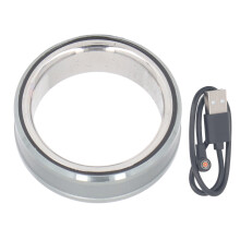 Smart Health Ring IP68 wasserdicht Schrittzähler Schlafmonitor Silber